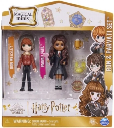 Harry Potter Magical Minis set di 2 figure Ron e Parvati con accessori