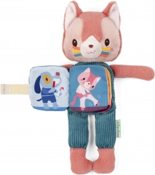 Lilliputiens gattina di peluche Jeanne con libricino fiabesco