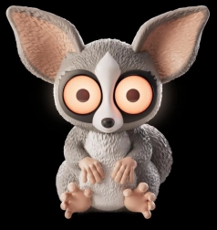 Lampada LED con motivo del lori lento dalle orecchie grandi