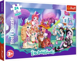 Trefl puzzle maxi ENCHANTIMALS – mondo allegro, 24 pezzi