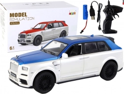 Auto RC 1:20 bianco-blu con telecomando BVLIIMAN