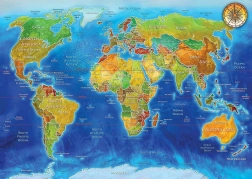 ART PUZZLE Puzzle Mappa politica del mondo 2000 pezzi