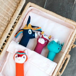 Giocattolo sonoro Lilliputiens rinoceronte Marius