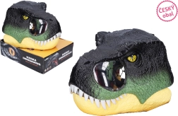 Maschera da dinosauro per la testa con effetti luminosi e sonori