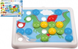 gioco a mosaico con pioli grandi per i più piccoli 3,2 cm, 36 pezzi e 7 schede