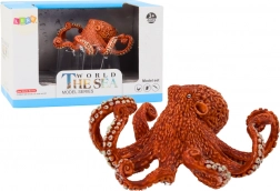 Figurina di gigantesco polpo arancione 10 cm