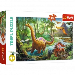 Puzzle Trefl Dinosauri 60 pezzi