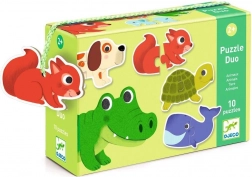 Djeco puzzle animaletti 10x2 pezzi