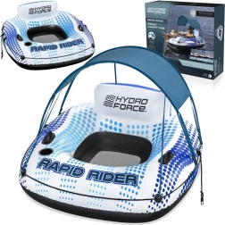 Ciambella gonfiabile con schienale e tettoia BESTWAY 123 cm