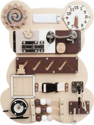 Tavola di manipolazione e sensoriale in legno Orso