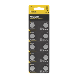 Batteria a bottone alcalina AG13 / LR44 / A76 / 357 1,5 V – confezione da 10 pz
