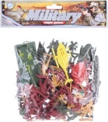 Soldatini in sacchetto – set di figure con carro armato, elicottero e accessori