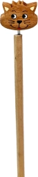 Matita di legno con testa di gatto