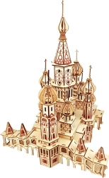 Woodcraft puzzle 3D in legno Cattedrale di San Basilio – naturale