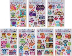 Adesivi murali Gufetti – decorazione colorata per la cameretta