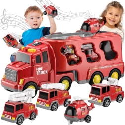 Trasportatore dei vigili del fuoco Woopie con veicoli 5 in 1