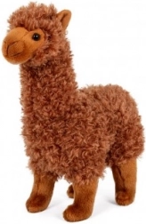 Lama in peluche Alpaca 30 cm Marrone