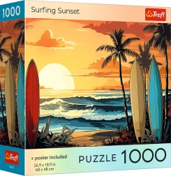 Trefl puzzle surf al tramonto 1000 pezzi