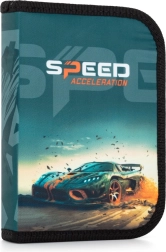 Astuccio scolastico a un piano con motivo auto Oxybag