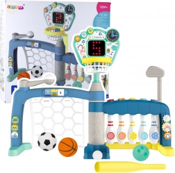 Porta sportiva multifunzione 5 in 1 con tabellone LED per bambini piccoli