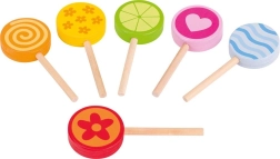 Giocattoli di legno colorati Lollipops Goki