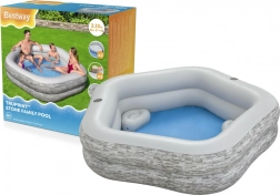 piscina da giardino angolare gonfiabile 213 × 206 × 53 cm bestway