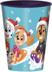 Bicchiere di plastica Paw Patrol natalizio 260 ml