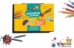 Set creativo per pittura in valigetta di plastica