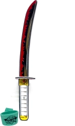 Spada in schiuma rossa Demone – accessorio di carnevale sicuro per bambini