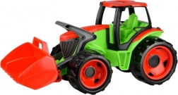 Trattore con benna blu-grigio