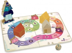 Vilac gioco I tre porcellini – gioco da tavolo cooperativo in legno per bambini