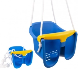 Altalena per bambini Baby in plastica con barra di sicurezza – Blu