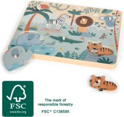Small Foot puzzle sonoro a incastro Safari