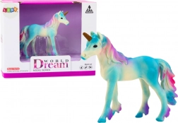 Figuretta da collezione piccolo unicorno blu 8 cm
