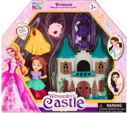 Bambola da vestire principessa con castello e accessori