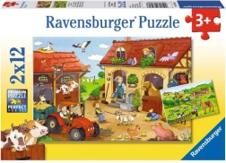 Puzzle Ravensburger lavoro nella fattoria 2x12 pezzi