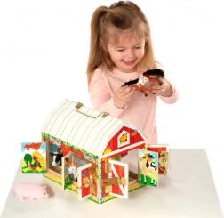 Fienile di gioco con serrature e animali