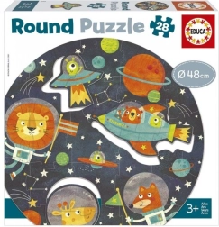 Educa puzzle rotondo spazio, 28 pezzi