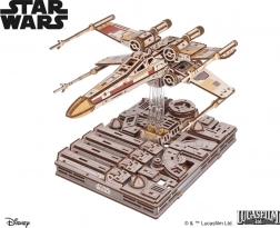 Ugears Star Wars X-Wing caccia di Luke Skywalker puzzle meccanico 3D in legno