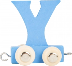 Vagoncino di legno con lettera Y – vagoncino colorato small foot