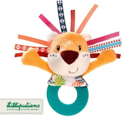 Lilliputiens - Sonaglio con Dentaruolo Leone Jack per Neonati
