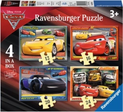 Puzzle Ravensburger Cars 4in1 (12–24 pezzi)
