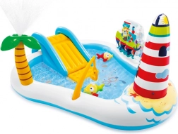 Centro giochi acquatico gonfiabile Fishing Fun con scivolo