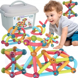 woopie set di costruzione magnetico per bambini 76 pezzi
