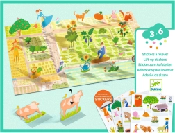 Adesivi riposizionabili Fattoria DJECO