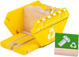 Contenitore di riciclaggio in legno per trenino BIGJIGS RAIL