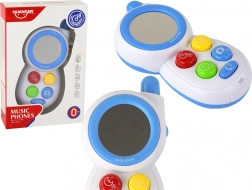 Specchio interattivo blu per bambini con luci e suoni del telefono