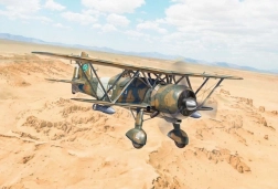Modello di aereo Fiat CR.42 Falco caccia notturno