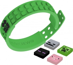 Braccialetto regolabile verde Pixie Crew & Minecraft