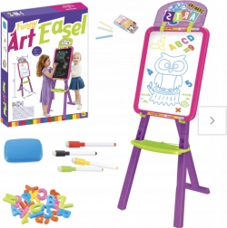 grande lavagna 3-in-1 a gesso magnetica e bifacciale